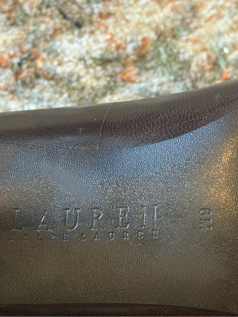 Ralph Lauren Dark Brown Leather Pumps Size 6